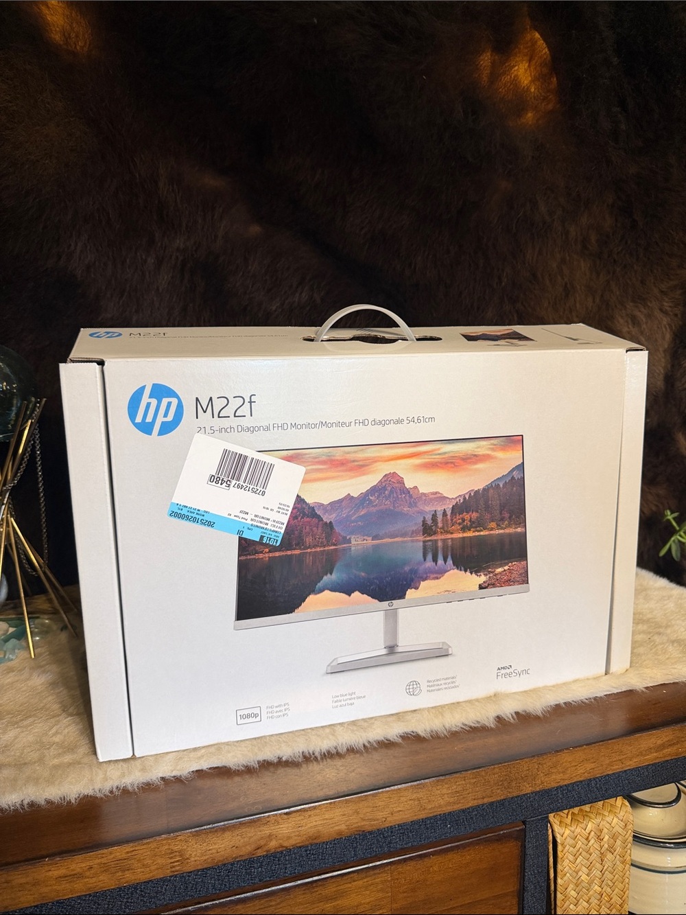 HP M22f Monitor in White Packaging NEW (5000H)